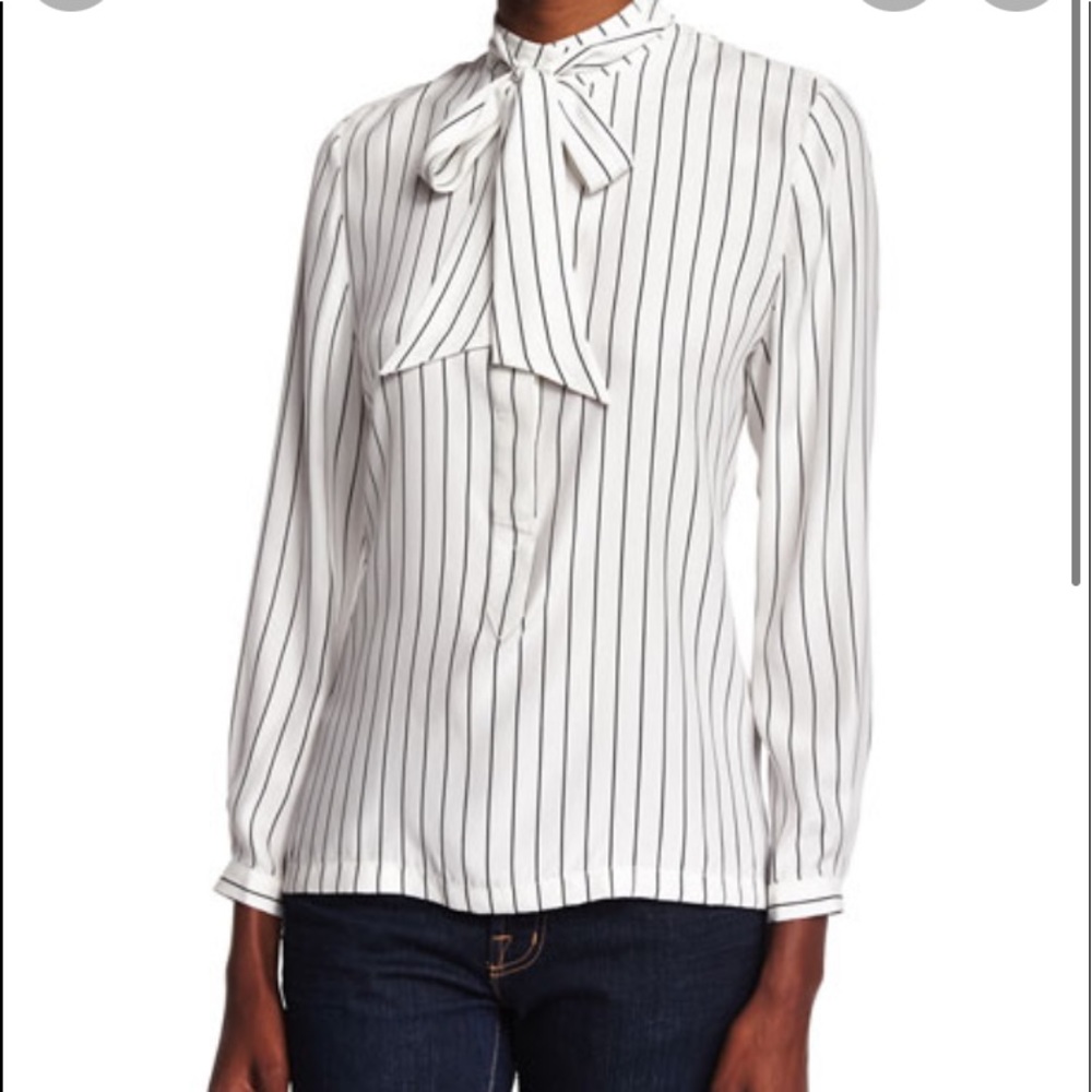 Tie Striped Popover Shirt, Noir Stripe
